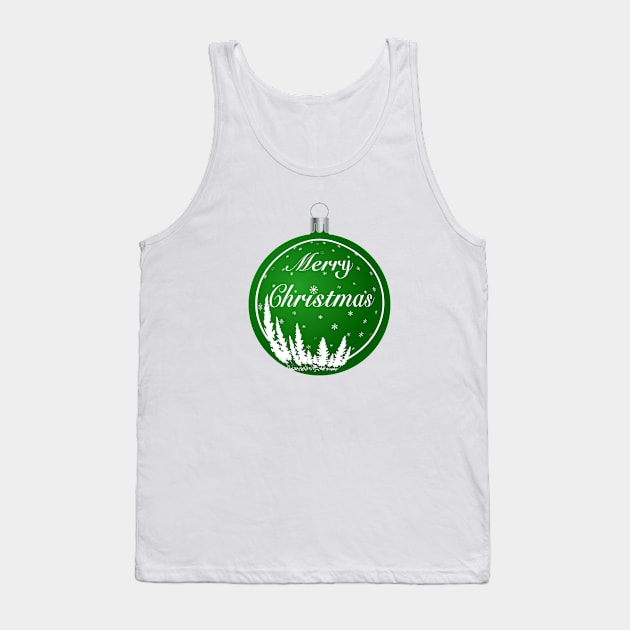 Green Christmas Ornaments matching Tank Top by Sunshineisinmysoul